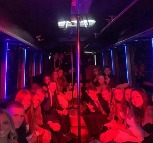 School formal party bus Alexandria