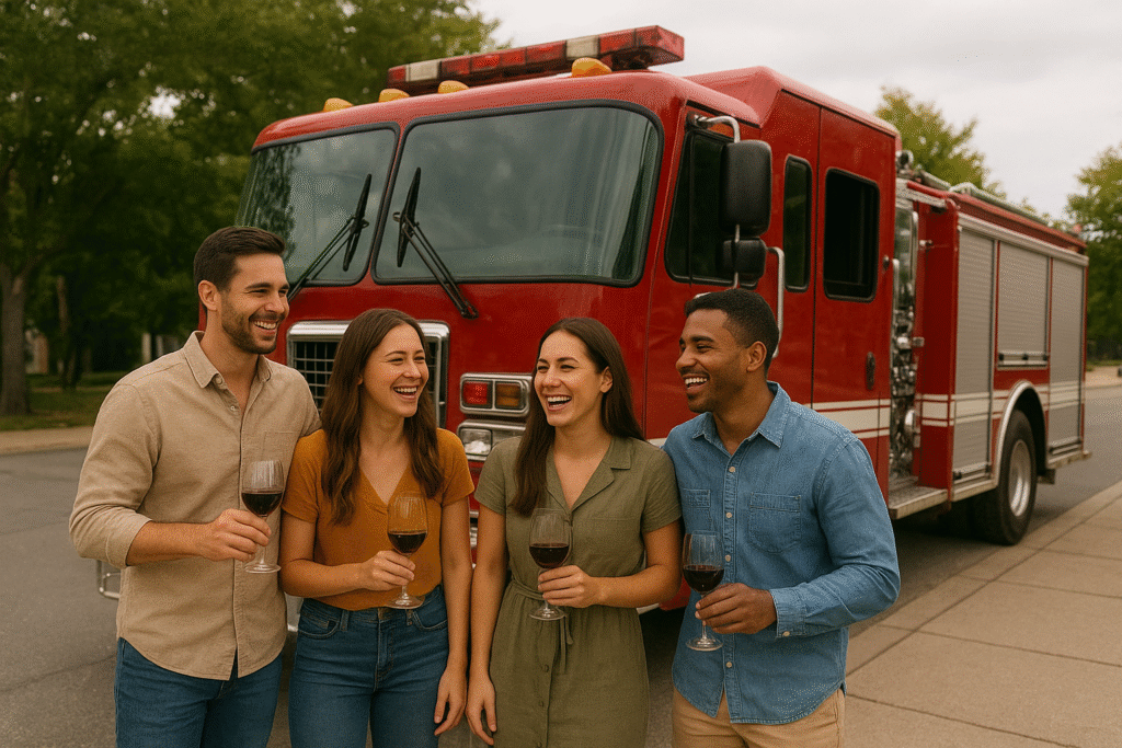 Book Fire engine truck party Bus in Sydney