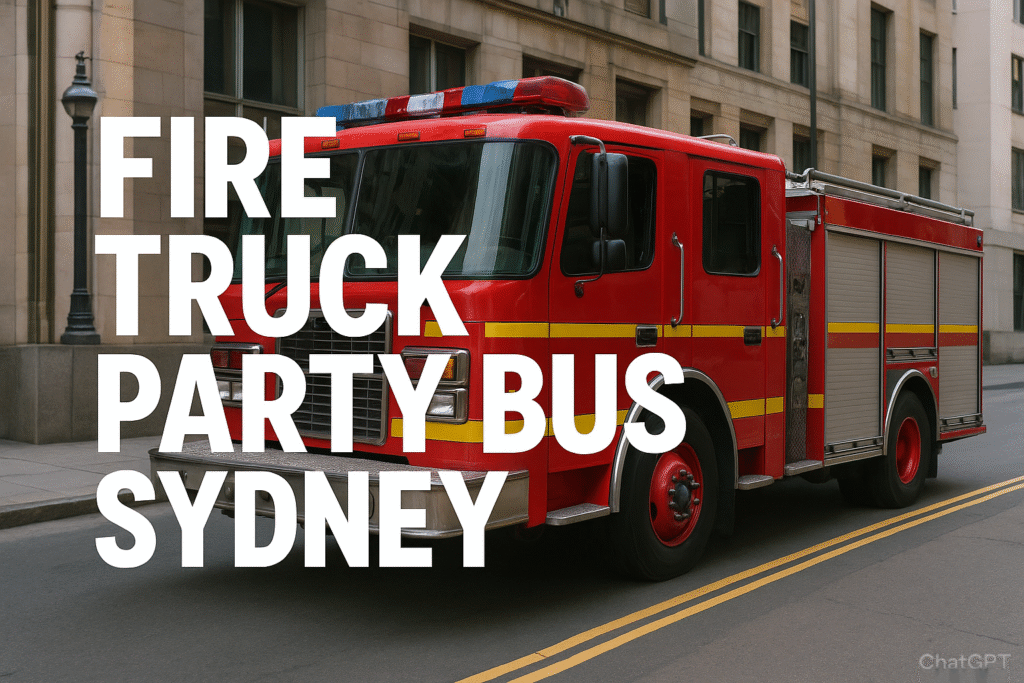 Hire Fire engine truck party Bus